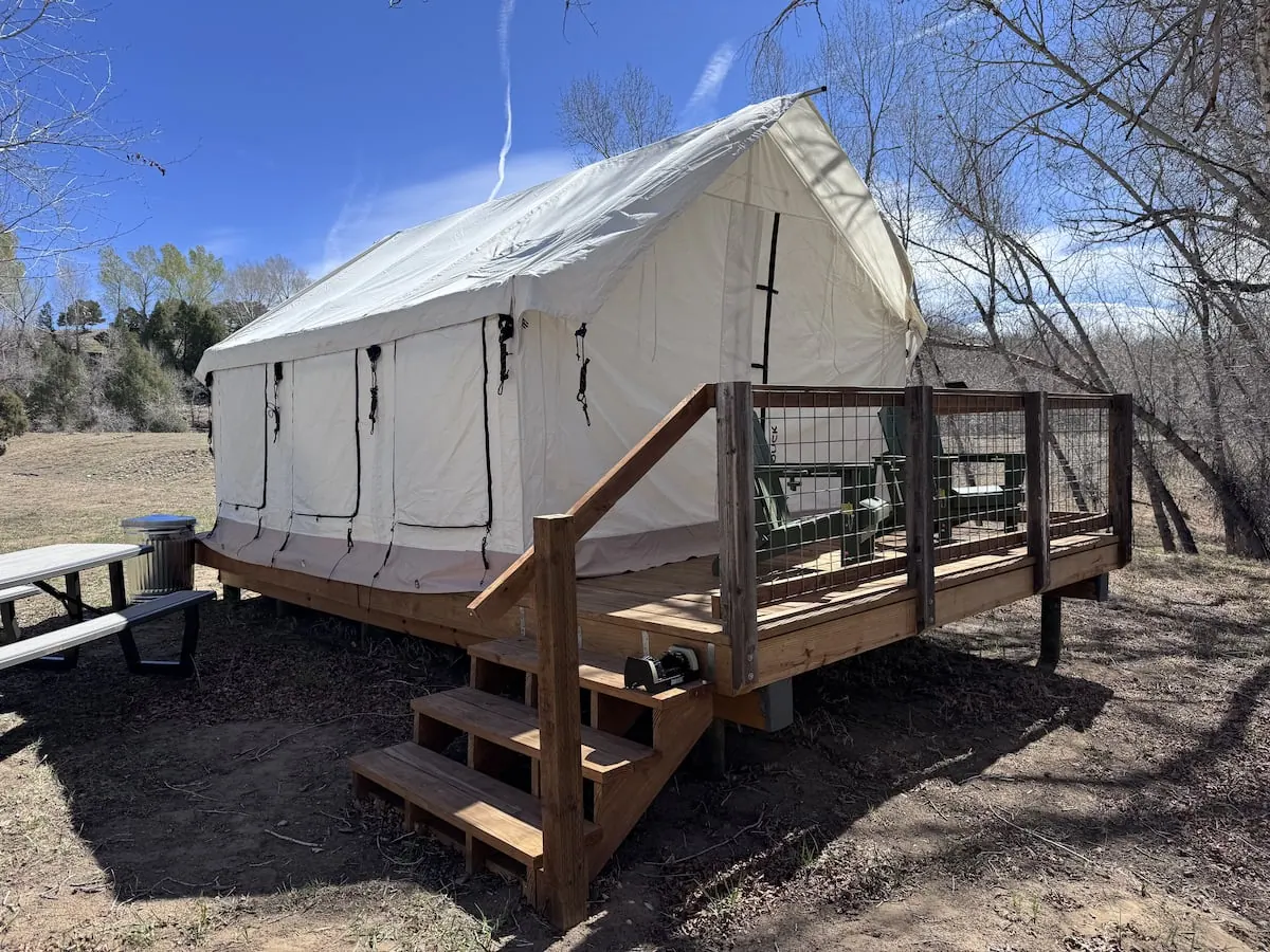 Ark River Tent-1,500ft of Private River Access! in Salida, CO